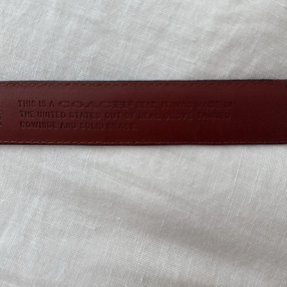 Vintage Coach 8400 Black Leather Belt - Picture 3 of 8